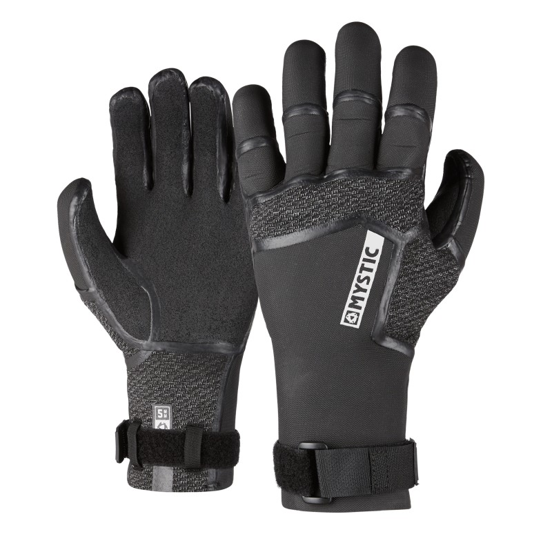 Gant néoprène MYSTIC Supreme Glove 5mm 5Finger Precurved - Black