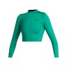 Top néoprène femme MYSTIC Lunar L/S Crop Top Neoprene 2mm Green