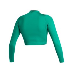 Top néoprène femme MYSTIC Lunar L/S Crop Top Neoprene 2mm Green