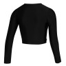 Lycra femme MYSTIC Sunn L/S Crop Rashvest Black