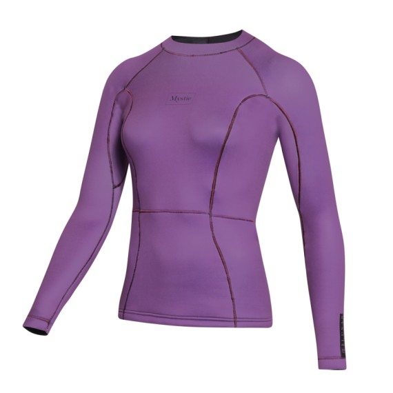 Top néoprène femme MYSTIC Lunar L/S 2mm Sunset Purple