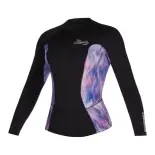 Veste néoprène MYSTIC Diva manche longue 2mm Femme - Black/Purple