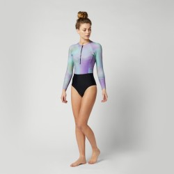 Combi lycra femme MYSTIC Jayde L/S One Piece Purple / Green