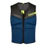 Gilet impact kitesurf/windsurf MYSTIC Block Front Zip Navy/Lime