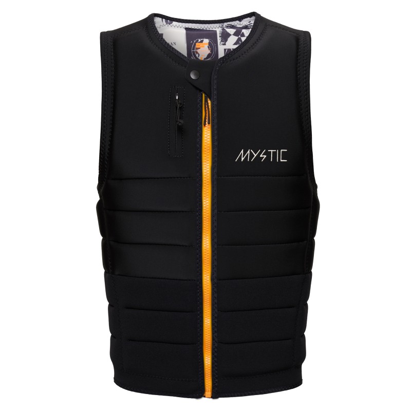 Gilet impact MYSTIC The Dom Frontzip Wake Black