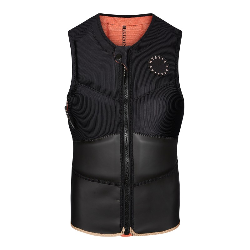 Gilet impact kitesurf/windsurf femme MYSTIC Gem Front Zip Black