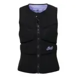 Gilet impact kitesurf/windsurf femme MYSTIC Ruby Front Zip Black / Purple