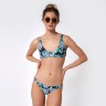 Bikini top MYSTIC Flora Turquoise