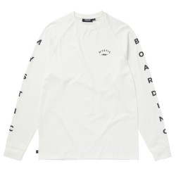 Tee shirt MYSTIC Bolt L/S Tee Off White