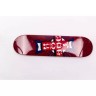 Plateau skate DOGTOWN Cross Logo USA Rouge 8.0