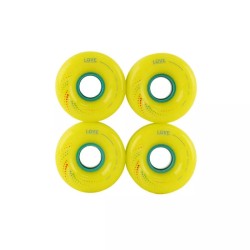 Roues longboard 1LOVE Corro 80A Jaune 65mm