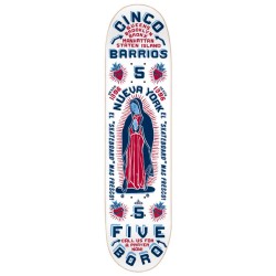 Deck skate 5BORO DECK CINCO BARRIOS WHITE 8.0 X 32