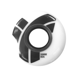 Roues rollers street TRIGGER Team x4 Blanc 58 mm