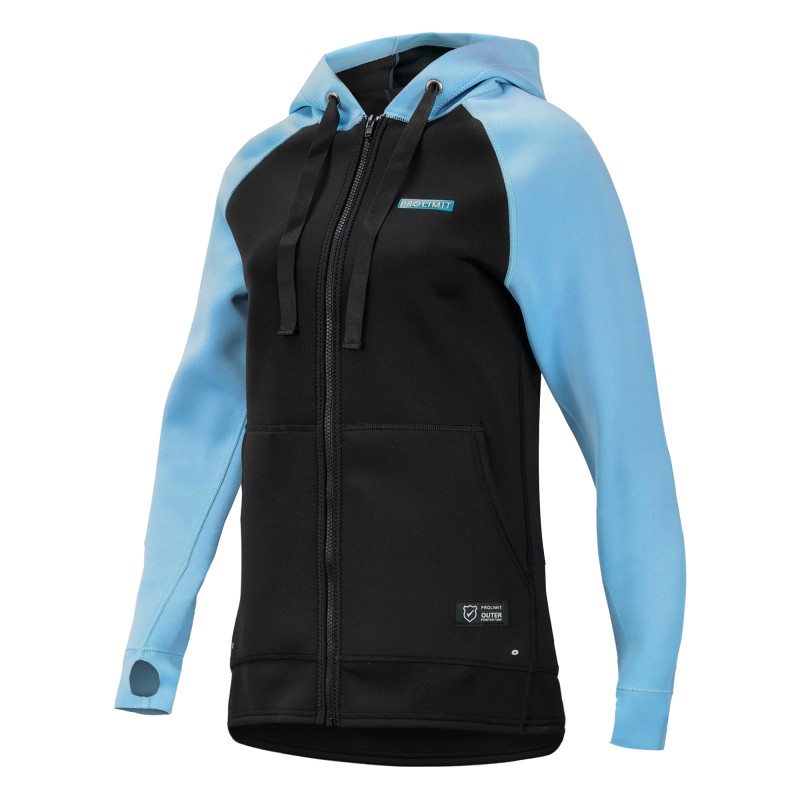 Sweat néoprène femme PROLIMIT Hoody Zipper Ice Blue