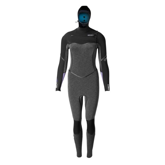 Combinaison intégrale femme PROLIMIT Oxygen Hooded 6/4 Thermal Rebound FTM Black/Lavender