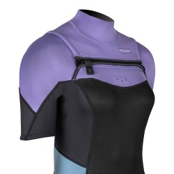 Combinaison shorty femme PROLIMIT Fire Freezip 2/2 Q-lining FL Lavender/Black