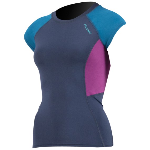 Lycra femme PROLIMIT PureGirl Rashguard Shortarm Navy/Blue