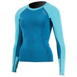 Lycra femme PROLIMIT PureGirl Rashguard Longarm Blue/Turqoise