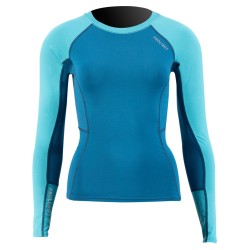 Lycra femme PROLIMIT PureGirl Rashguard Longarm Blue/Turqoise